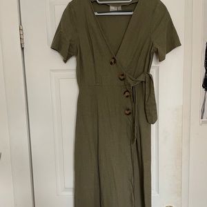 Midi wrap dress